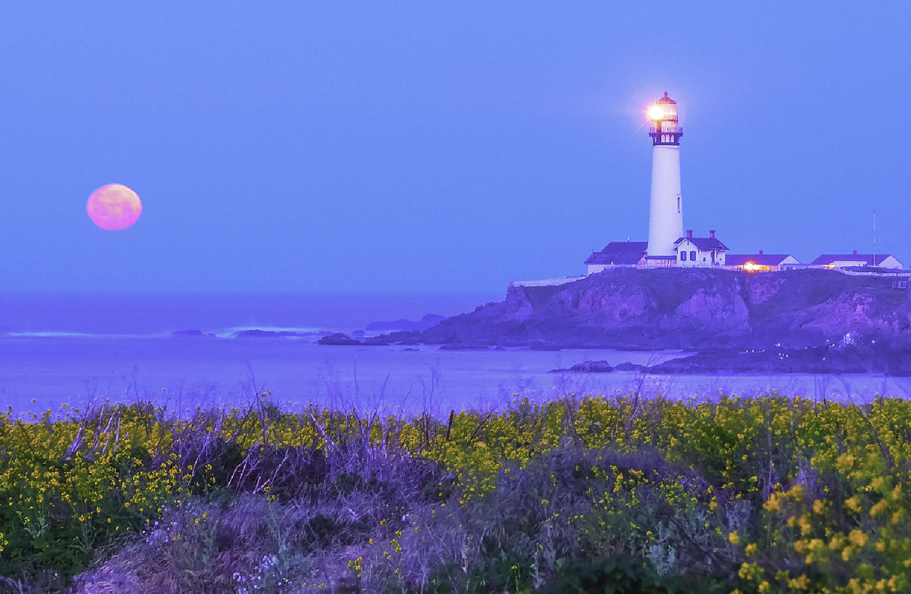 PIGEON Point Red Moon Setting copy